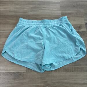 Lululemon Track That Mid-Rise Short 5" Icing Blue Women Size 12